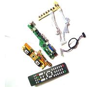 Para LTM170EU-L01/L11 LVDS 4CCFL 30Pin T.V53 tarjeta de unidad teclado+control remoto+inversor LCD panel monitor HDMI VGA USB AV DIY kit (LTM170EU-L01)