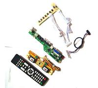 Para LTM170EU-L31/L32/L35 LVDS 4CCFL 30Pin teclado+Remotote+Inversor Monitor LCD T.V53 tarjeta de unidad HDMI VGA USB AV RF DIY kit (LTM170EU-L32)