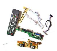 Para LTM170EX-L21/L31 teclado+remoto+inversor LVDS 4CCFL 30Pin LCD panel monitor T.V53 tarjeta de unidad HDMI VGA USB AV DIY kit (LTM170EX-L31)