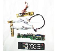 Para LTM185AT01 LTM185AT02 Remote+Inversor teclado VGA HDMI AV USB RF TV53 controlador de la placa LCD 2CCFL 30Pin LVDS DIY kit (LTM185AT02)