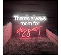 para Luces de Fiesta de neón para la Palabra prestada de lámpara neón Postre para letreros luz para Powered(45cmx55cm)