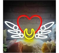 para Luces de Fiesta de neón para lámpara de neón Palabra prestada Corazón para luz Letrero