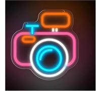 Para luces de neón para decoración de paredes. Cámara para letreros de neón LED para estudio fotográfico, galería, exposición fotos, sala arte, restaurante