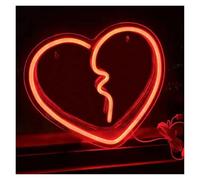 Para luces de neón para decoración de paredes. Corazón roto para luz led neón Love Atmosphere 30,5cmx35,5cm
