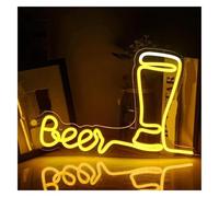 Para luces de neón para decoración de paredes. Decoración de luz Deja pensar y empieza a beber para letrero neón Luces LED personalizadas
