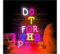 Para luces de neón para decoración de paredes. Lámpara de neón con ambiente relajante, tecnología Lettera Do It for The Plot, luces adaptables