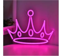 Para luces de neón para decoración de paredes. Letrero de neón con para corona para rosa, para ideal para fiestas, bares y clubes, 29,4 x 21,9 cm
