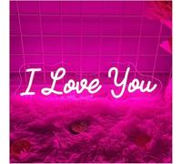 Para luces de neón para decoración de paredes. Letrero de neón "Te amo", decoración pared para bodas, luces LED alimentadas por, del hogar, 40 cm x 11,5