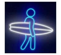 Para luces de neón para decoración de paredes. Letrero LED con letras colgantes para decoración del hogar, tienda de surf, estética, luz neón, para habitación niños, para fiesta, 32 cm x