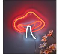 Para luces de neón para decoración de paredes. Para lámpara de neón palabra prestada Hongo Rojo para Letrero