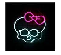 Para luces de neón para decoración de paredes. Para letrero de neón calavera monstruo, luces regulables, para decoración pared