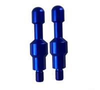 Para m10 Motocicleta Tornillo Cubiertas para Agujeros de Espejo CNC Pernos decorativos de aluminio para bicicleta Accesorios de visión trasera (azul)