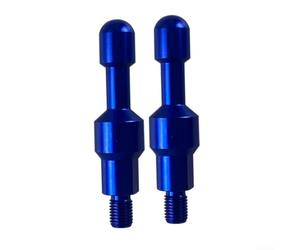 Para m10 Motocicleta Tornillo Cubiertas para Agujeros de Espejo CNC Pernos decorativos de aluminio para bicicleta Accesorios de visión trasera (azul)