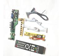 Para M150XN07 V1 V2 V3 2CCFL LVDS 20Pin HDMI VGA AV USB RF T.V53 tarjeta de unidad inversor+control remoto+teclado panel de pantalla LCD Kit (M150XN07 V3)