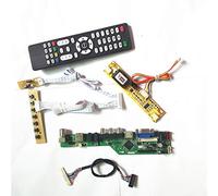 Para M156B1-L01/L02 HDMI VGA USB AV RF LVDS 2CCFL teclado de 30 pines+control remoto+inversor T.V53 placa de tarjeta de unidad LCD monitor kit de bricolaje (M156B1-L01)