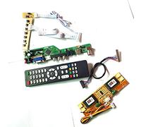Para M170EG01 V6 V7 LCD panel monitor HDMI VGA USB AV RF teclado+Remote+Inversor LVDS 4CCFL 30Pin T.V53 tarjeta de unidad DIY kit (M170EG01 V6)