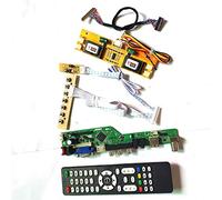 Para M170EN05 V4 V5 teclado+control remoto+inversor T.V53 tarjeta de unidad HDMI VGA USB AV RF LCD panel monitor LVDS 4CCFL 30Pin DIY kit (M170EN05 V5)