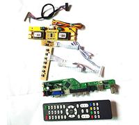 Para M170EN05 V6 V8 4CCFL 30Pin LVDS Remote+Inversor teclado VGA HDMI AV USB RF T.V53 controlador tablero LCD panel DIY kit (M170EN05 V6)
