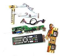 Para M190EG01 V0 V1 T.V53 tarjeta de unidad LVDS 4CCFL 30Pin HDMI VGA USB AV RF LCD monitor teclado+Remotote+Inversor DIY kit (M190EG01 V1)