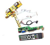 Para M190EN03 V2 V3 T.V53 tablero controlador VGA HDMI AV USB RF Remote+inversor+teclado LCD panel 4CCFL 30Pin LVDS DIY kit (M190EN03 V2)