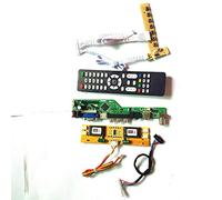 Para M190MWW1 M190MWW3 R0 T.V53 tablero controlador pantalla LCD VGA HDMI AV USB RF 4CCFL 30Pin LVDS Remote+Inversor+teclado DIY kit (M190MWW1)