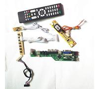 Para M190MWW3 R1 R3 T.V53 tablero controlador remoto+inversor+teclado pantalla LCD panel 2CCFL 30Pin LVDS VGA HDMI AV USB RF DIY kit (M190MWW3 R3)