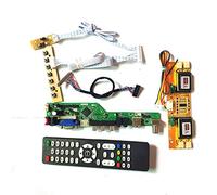 Para M190PW01 V2 V3 T.V53 tablero controlador VGA HDMI AV USB RF Remote+inversor+teclado 4CCFL 30Pin LVDS LCD panel DIY kit (M190PW01 V3)