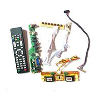 Para M190Z1-L01/L03 HDMI VGA USB AV RF LCD panel monitor T.V53 tarjeta de unidad LVDS 4CCFL 30Pin teclado+Remote+Inversor DIY kit (M190Z1-L03)