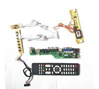Para M220Z1-L0A/L10 Remote+Inversor+teclado 2CCFL 30Pin LVDS LCD panel T.V53 controlador tablero VGA HDMI AV USB RF DIY kit (M220Z1-L10)
