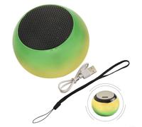 Para M3 Subwoofer Portable T-WS Series Pequeño Altavoz Inalámbrico de Acero (verde y naranja)