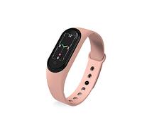 para M5 Smart Bracelet Watch para IP67 Fitness Tracker Watch Pulsera Inteligente a Prueba de Agua Bluetooth Smartband Reloj de Ritmo cardíaco Presión Arterial Relojes Inteligentes Monitor (Rosado)