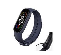 para M7 Smart Bracelet Watch, Pulsera Band Fitness Tracker Watch Pulsera Inteligente a Prueba de Agua Smartband Reloj de Ritmo cardíaco Presión Arterial Relojes Inteligentes Monitores (Azul)