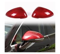 Para Macan 2014-2023, cubierta de espejo retrovisor fibra carbono para coche, pegatina embellecedora, accesorios para, 2 piezas Coche Interior Accesorios(Red)