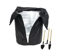 para maceta, térmica con cordón, cierre de cremallera, cubierta para macetas de invierno, para árboles frutales, al aire libre, jardín, patio, césped