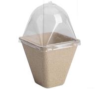 Para macetas con rejillas de ventilación ajustables, paquete de 20 recipientes de fibra vegetal de riego automático, vasos transpirables para jardín interior y proyectos de ingeniería ecológica