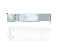 para Manguera de Aire Acondicionado Portátil,Cubierta Ajustable de Aluminio de Capas Antipolvo - Envoltura Aislante para Manguera de Aire Acondicionado | para Hogar Oficina Dormitorio Hotel Aula