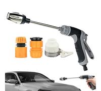 Para Manguera De Jardín | Boquilla De Manguera De Alta Presión Con Bomba De Pulverizador, Arandela De Alta Presión Herramienta Ajustable Para Lavado De Coche Y Riego De Jardín