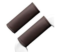 para manija de coche, piel sintética, fundas para reposabrazos de larga duración, fácil de instalar, juego de 2 piezas, negro/marrón/naranja, protección anticongelante para todos los modelos de