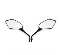 Para manillar de Moto, color negro, 1 par Moto Espejos | Clásico ovalado personalizado para motocicleta, espejo retrovisor de cristal con tornillo para manillar de Moto, color