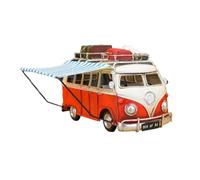 para Maqueta De Coche De Hierro Adorno Decorativo En Miniatura Modelo Realista Furgoneta Camper Vintage Coche De Turismo(Blue B)