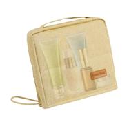 para Maquillaje Vertical: Ligero Y Amplio | Organizador De Maquillaje Impermeable con Cremallera para Un Fácil Acceso Y Almacenamiento, Cosmética para Mujeres, Niñas, Pen, Cream Colored