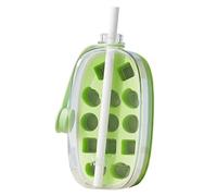 para máquina de hielo 2 en 1 molde dispensador de prensa portátil | Recipiente para hacer hielo para bebidas de café, bolsa de refrigerador, comida, cóctel, agua, whisky y bebidas con