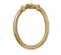 Para marco de fotos ovalado vintage de resina que añade un toque refinado a salas de estar o vestíbulos, para mostrar fotos favoritas y mejorar el ambiente de la habitación (6 pulgadas)