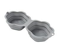 para Mascotas 2 Compartimentos Portátil para Comida | Bebedero y Portátil Para Gatos, , Cachorros, Tamaños Pequeño Mediano , Hogar, Exterior,