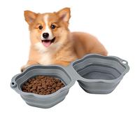 para Mascotas Plegable Portátil De Patita Linda Para Alimentación | Bebedero y para Gatos y Cachorros para Perros Pequeños, Medianos y Grandes, Gatos, Cachorros, Hogar, Interior, Exterior,