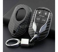Para Maserati Ghibli Levante Quattroporte fibra de carbono mando a distancia del coche funda para mando a distancia llavero anillo titular Accesorios