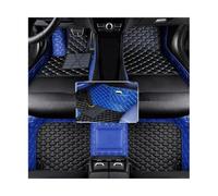 para Mazda 2 2010 2011 2012 2013 Alfombrillas Cuero Personalizadas Piso Automóvil A Prueba Agua Almohadillas Los Pies Alfombra(Black with Blue)