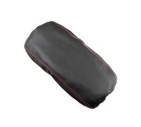 Para Mazda 3 2019-2021 Cubierta Para La Consola Central Caja Reposabrazos Con Tapizado Protector Microfibra Negra Apoyabrazos(Black-red line)