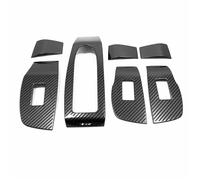 Para Mazda 3 2019-2023 Decoración Interior Pegatina Para Interruptor De Ventana Embellecedor De Botón Accesorios Para Coche Volante A La Izquierda DYDGUTUFB(Carbon fiber look)