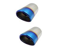 Para Mazda 3 Accesorios Para Automóviles 2 Uds. Silenciador De Acero Inoxidable Sistema De Escape Para Coche Punta De Tubo Garganta Trasera(Blue)